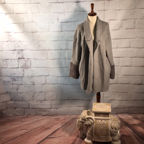 Zara Sweaters - ZARA Trafuluc Sweater Coat in Gray
